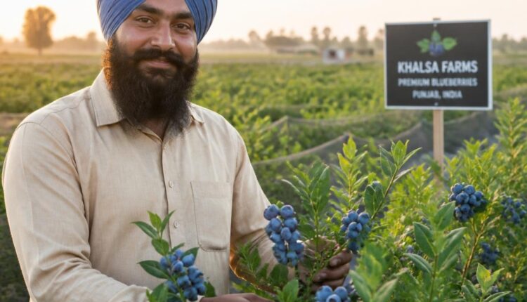 Punjab Farmer Builds Profitable Blueberry Business After Leaving Law