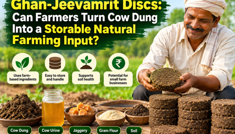 Ghan-Jeevamrit Discs: Can Farmers Turn Cow Dung Into a Storable Natural Farming Input?